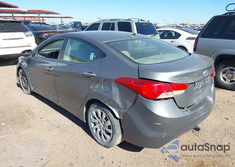 2013 Hyundai Elantra Gls from USA, damaged, VIN 5NPDH4AE9DH220791